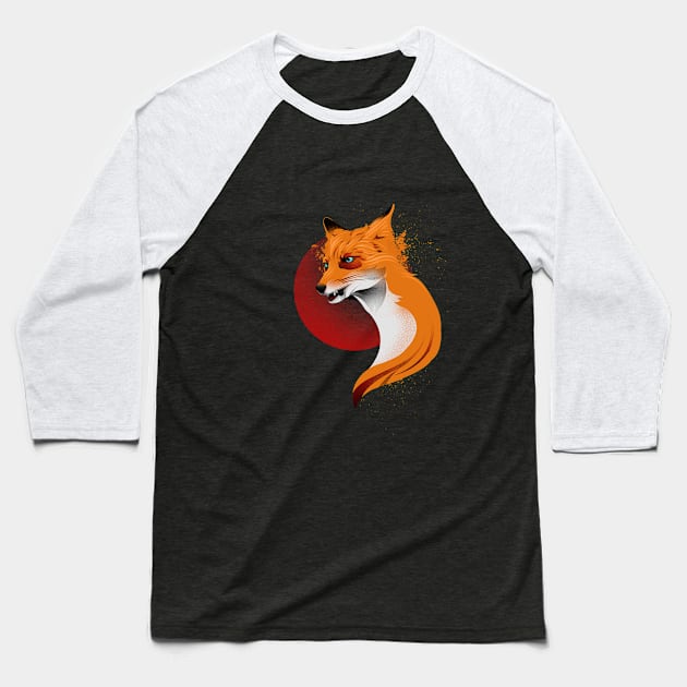 Kitsune Baseball T-Shirt by siddick49